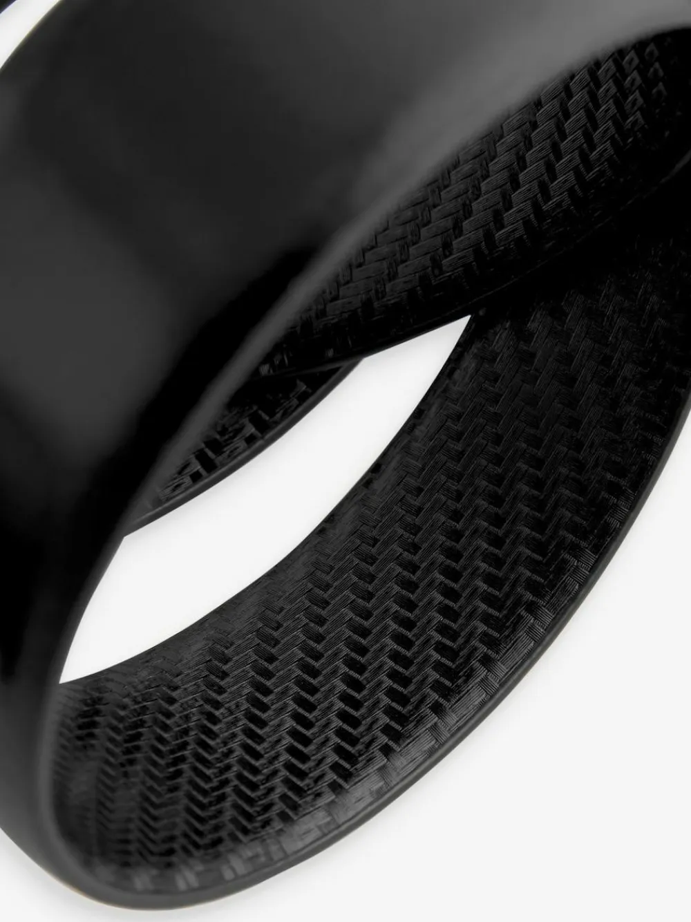 Next Black Reversible Print Smooth Leather Belt