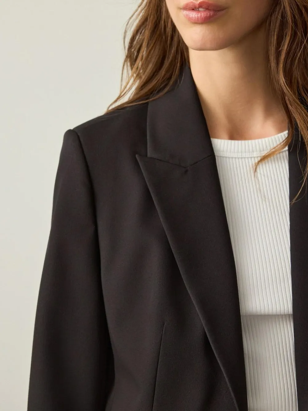 New Next Black Sculpting Single Breasted Tailored Blazer