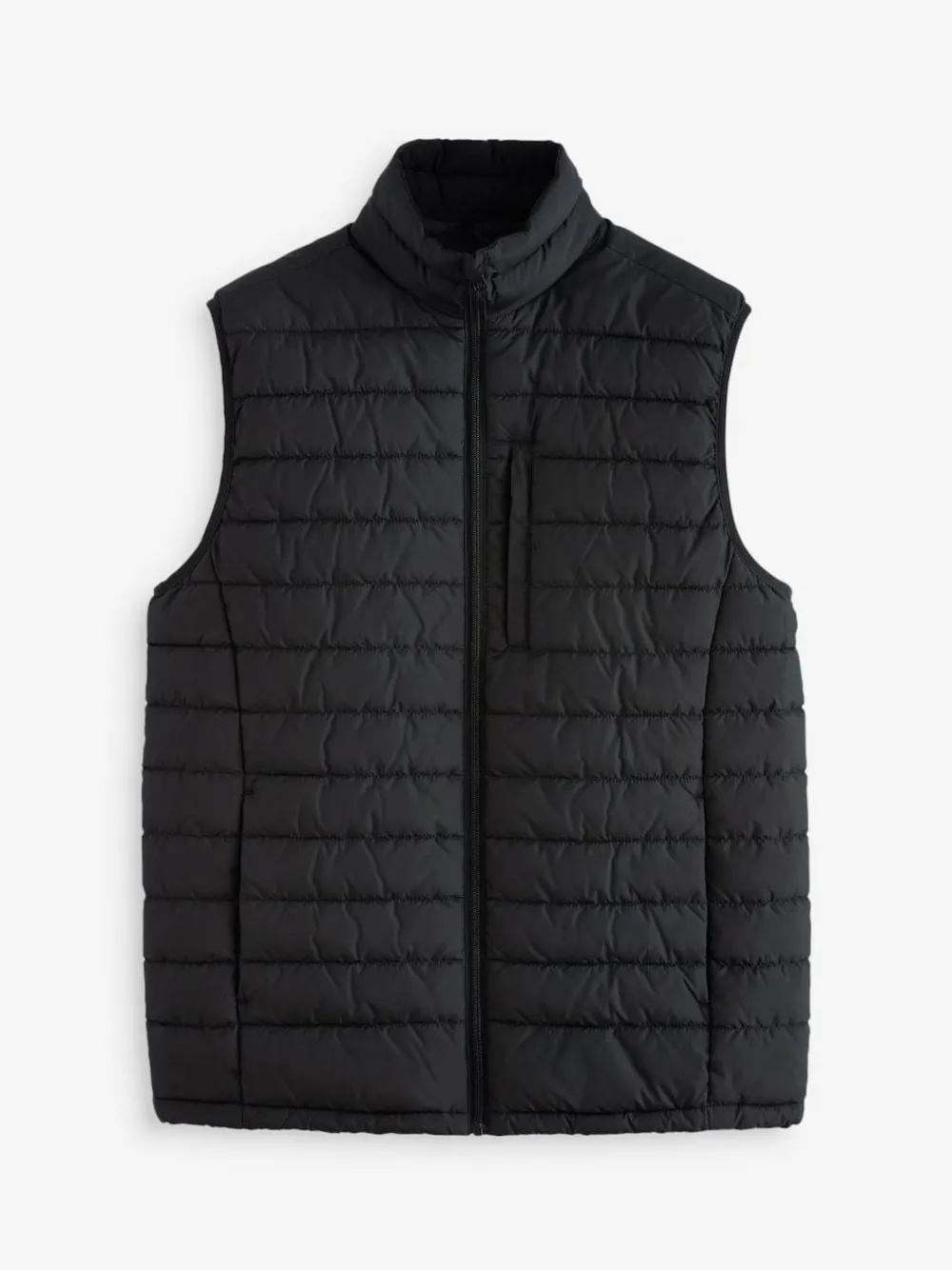 Clearance Next Black Shower Resistant Lightweight Puffer Gilet