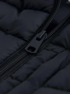 Clearance Next Black Shower Resistant Lightweight Puffer Gilet