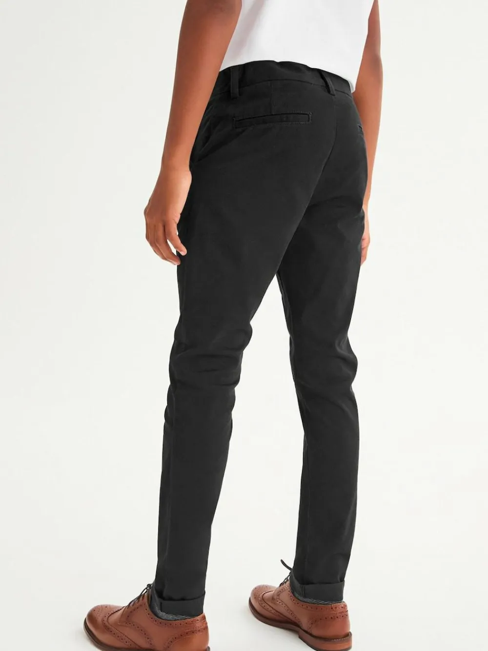Discount Next Black Skinny Fit Stretch Chino Trousers (3-17yrs)