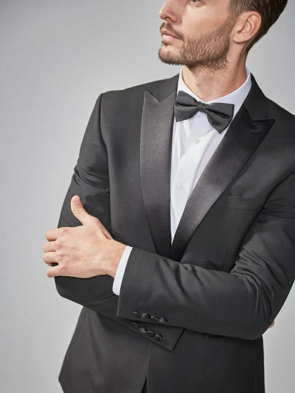 Next Black Skinny Fit Tuxedo Suit Jacket^ Blazers & Formal Jackets|Black Suits