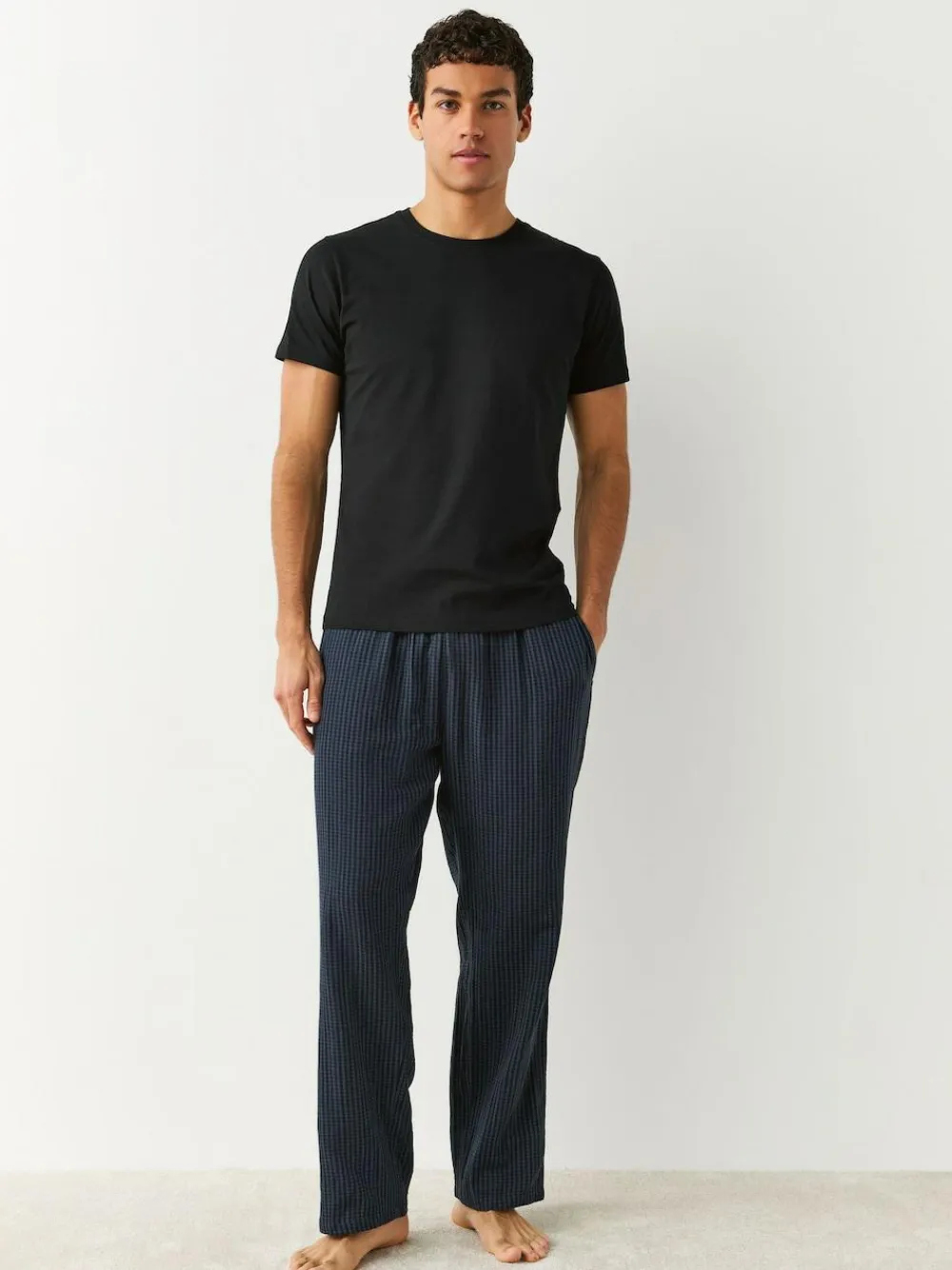 Sale Next Slim Fit 100% Cotton Layering T-Shirts 5 Pack Black