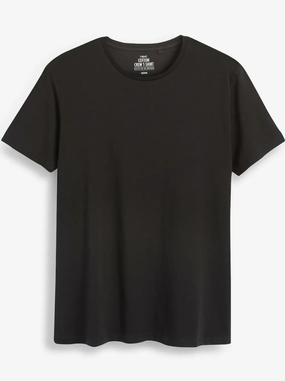 Sale Next Slim Fit 100% Cotton Layering T-Shirts 5 Pack Black
