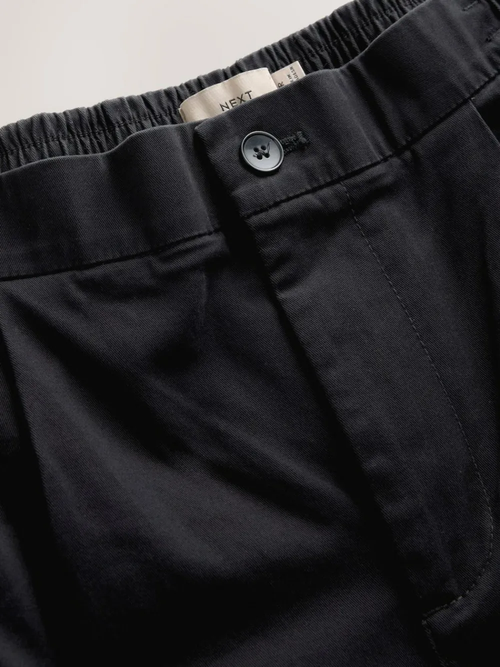 Next Slim Fit Pleated Stretch Chinos Trousers With Elasticated Waist^ Pants & Chinos