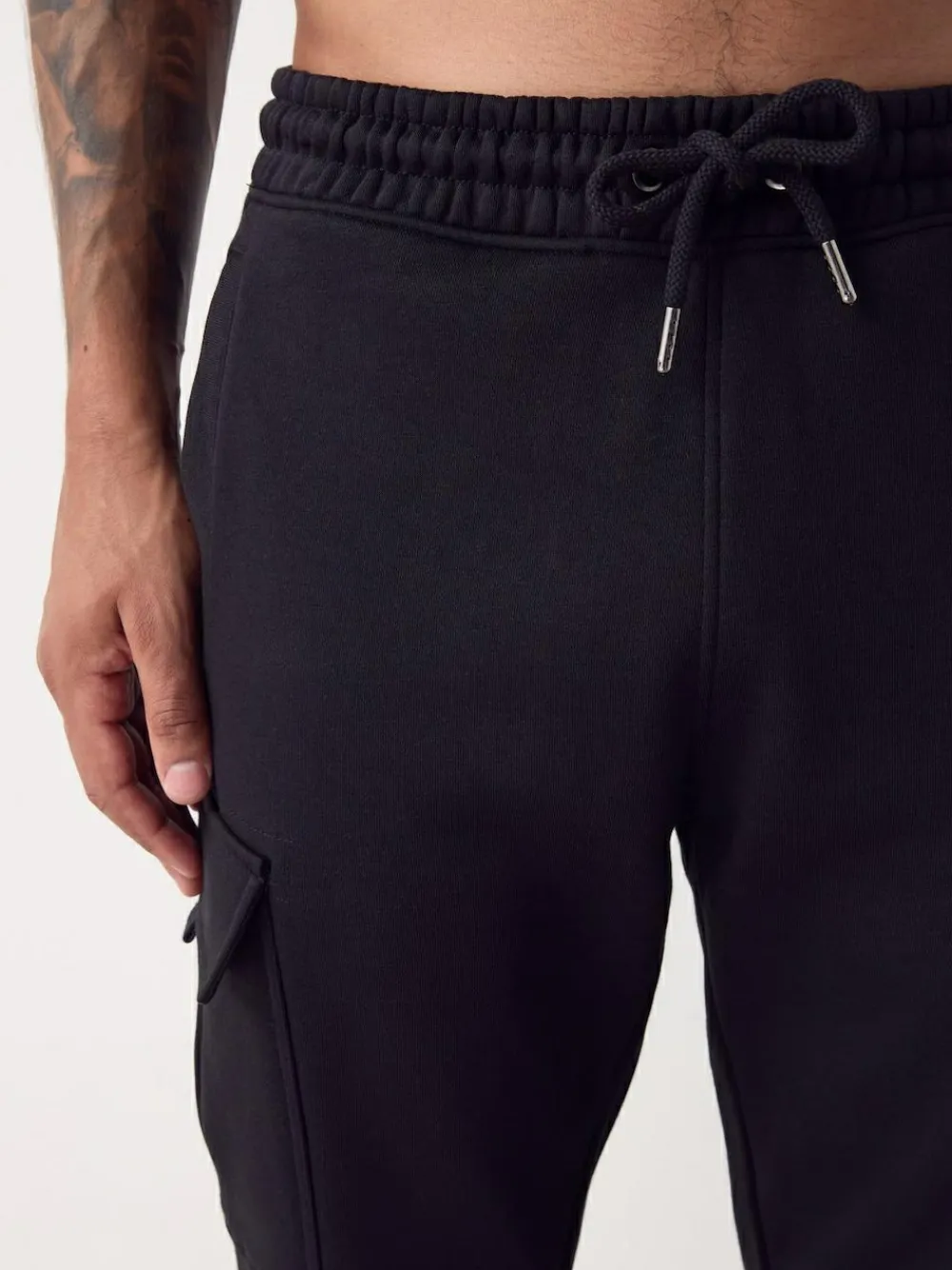 Next Slim Fit Slim Fit Brushback Heavyweight Cargo Joggers^ Joggers|Joggers
