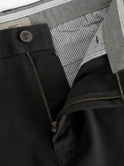 Next Black Slim Fit Stretch Chinos Shorts^ Shorts