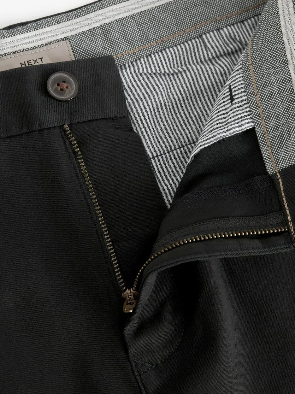 Next Black Slim Fit Stretch Chinos Shorts^ Shorts