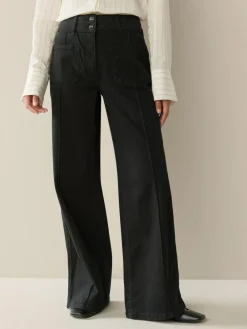Next Slim Lift and Shape Wide Leg Jeans^Women Jeans|Jeans