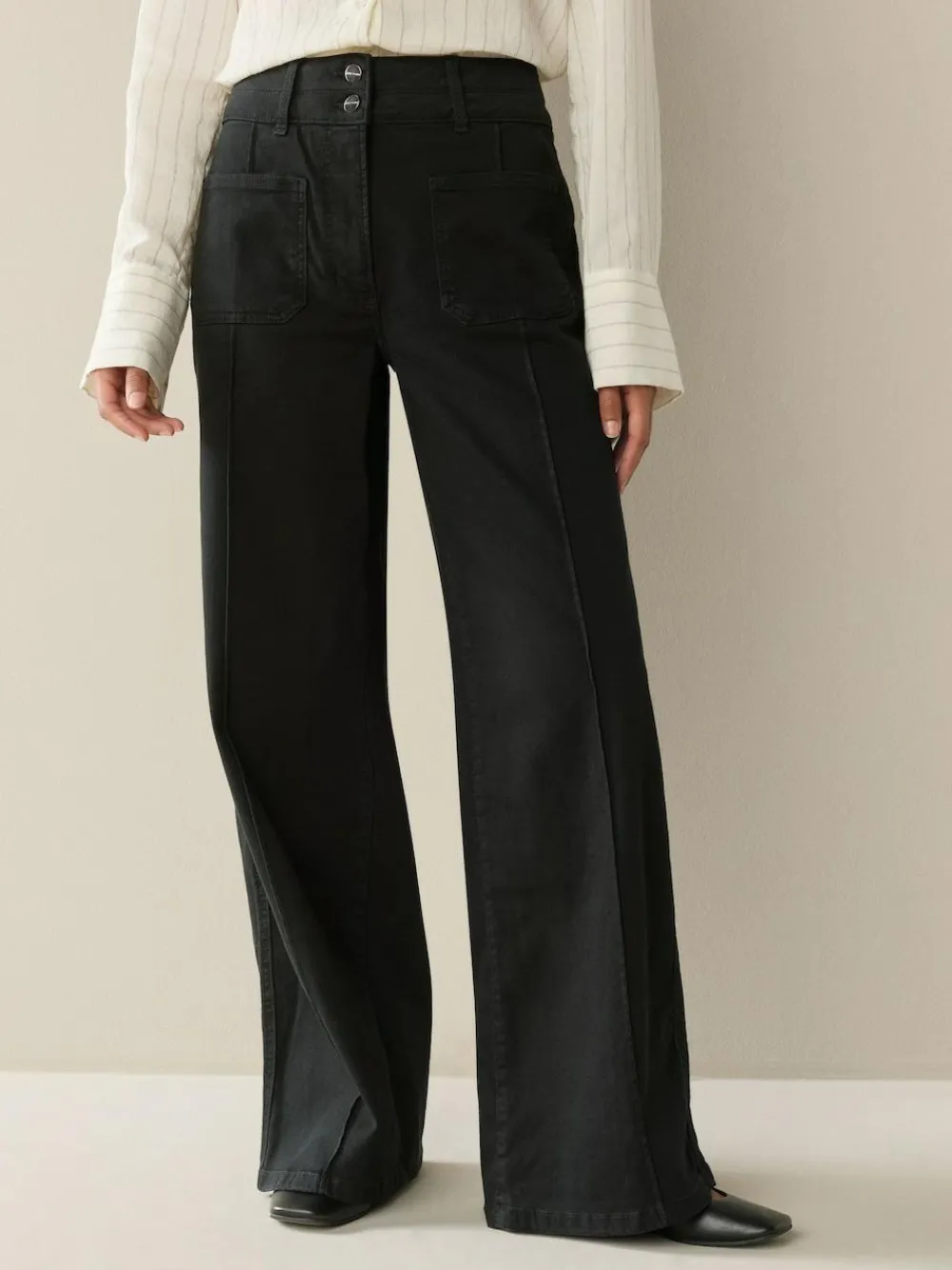 Next Slim Lift and Shape Wide Leg Jeans^Women Jeans|Jeans
