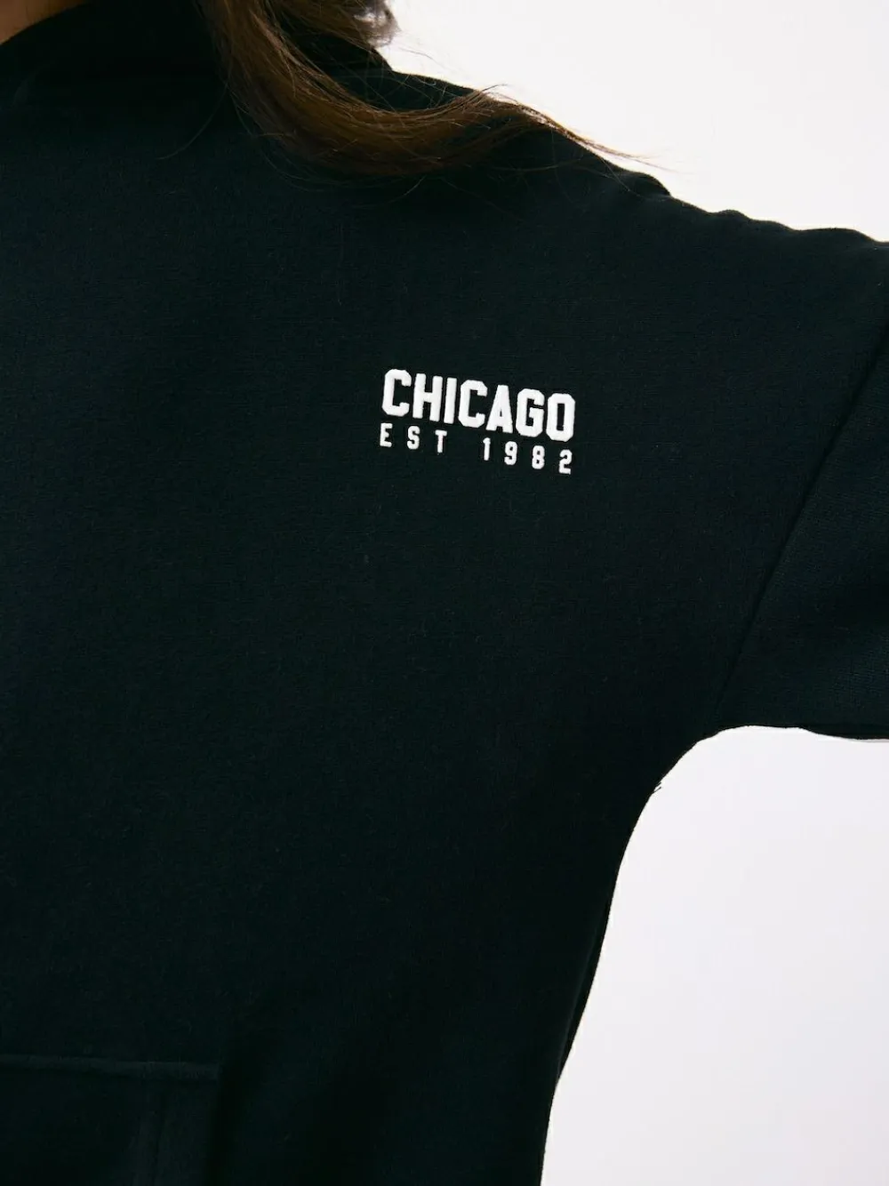 Next Black Slogan Hoodie (3-16yrs)^ Sweatshirts & Hoodies