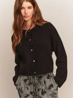 Next Soft Touch Crew Neck Knitted Cardigan With Wool^Women Knitwear|Knitwear