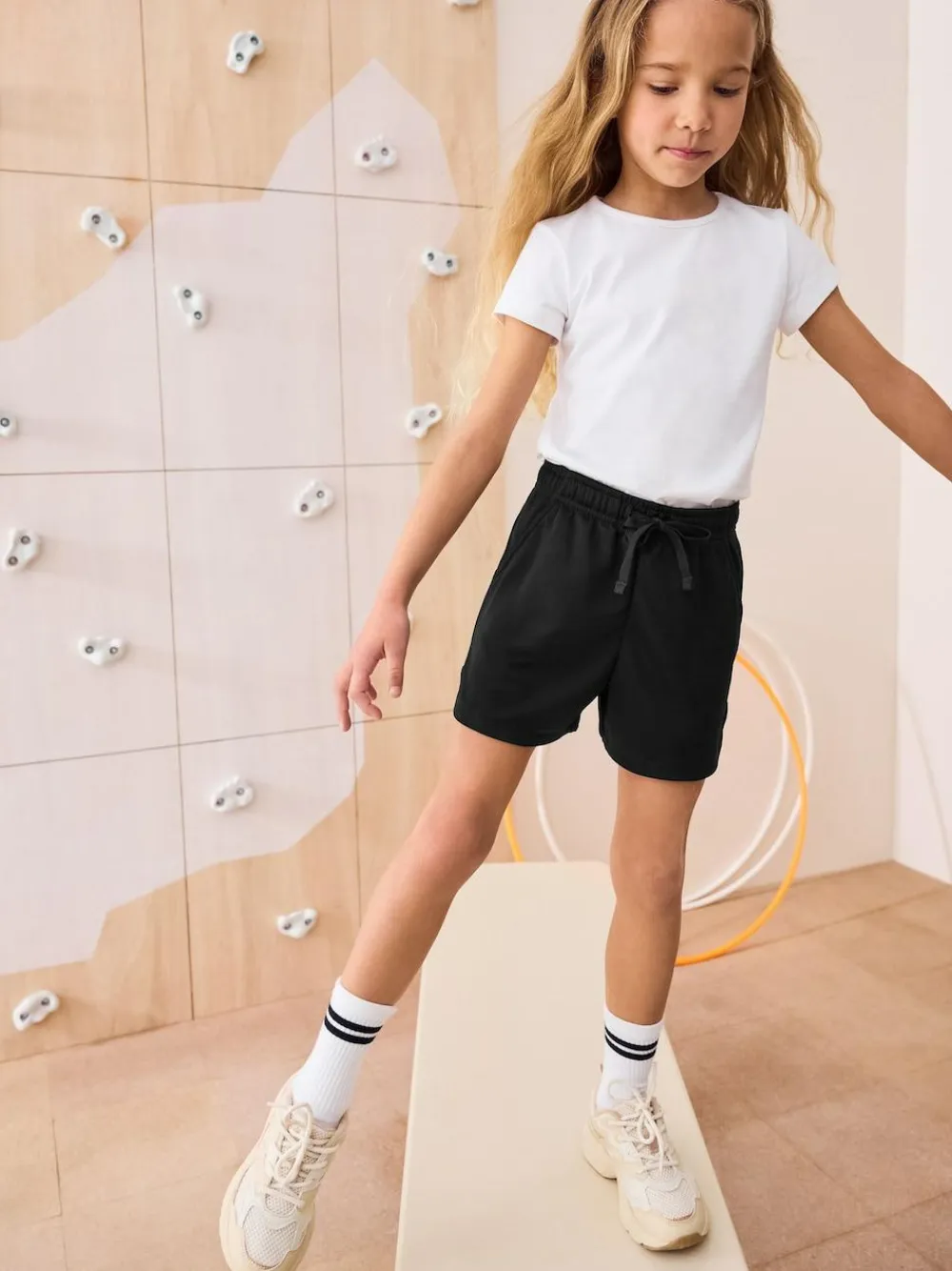 Sale Next Black Sports Shorts (3-16yrs)