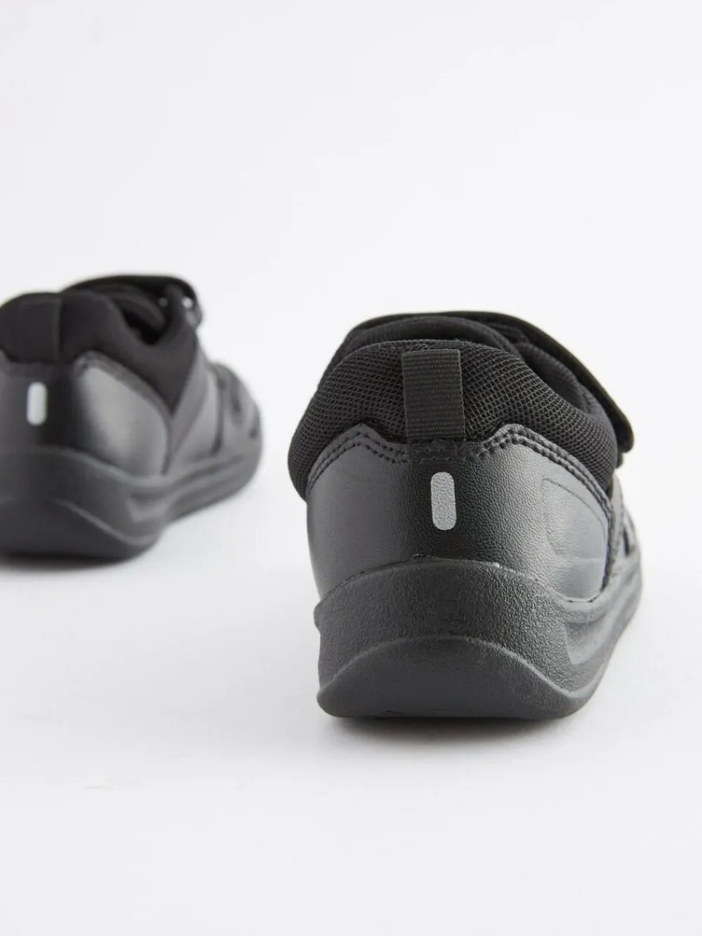 Best Next Black Standard Fit (F) Double Strap Touch Fastening School Trainers