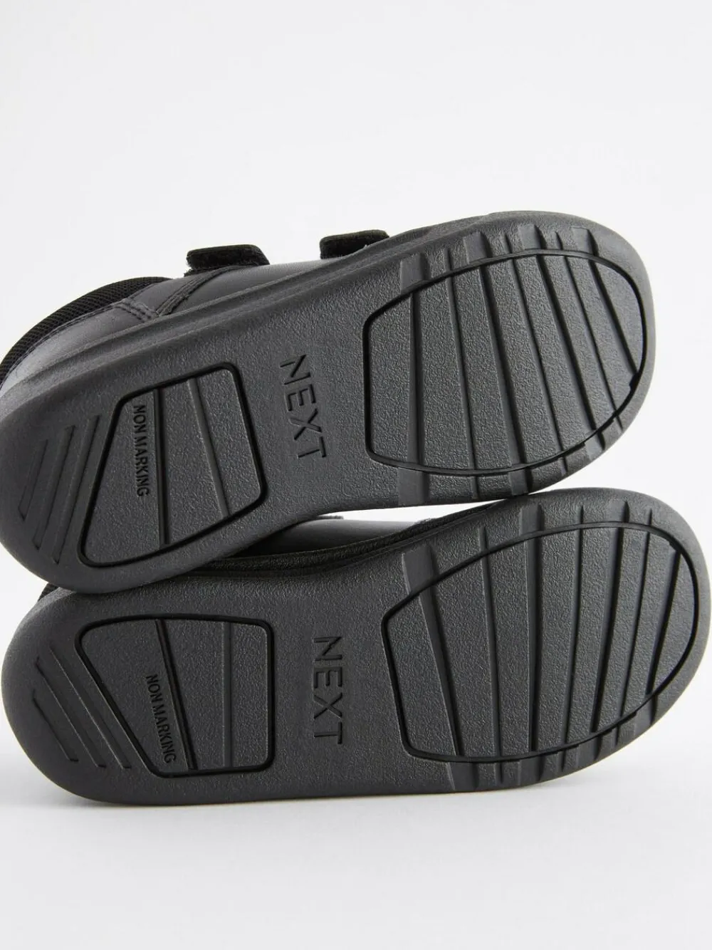 Best Next Black Standard Fit (F) Double Strap Touch Fastening School Trainers
