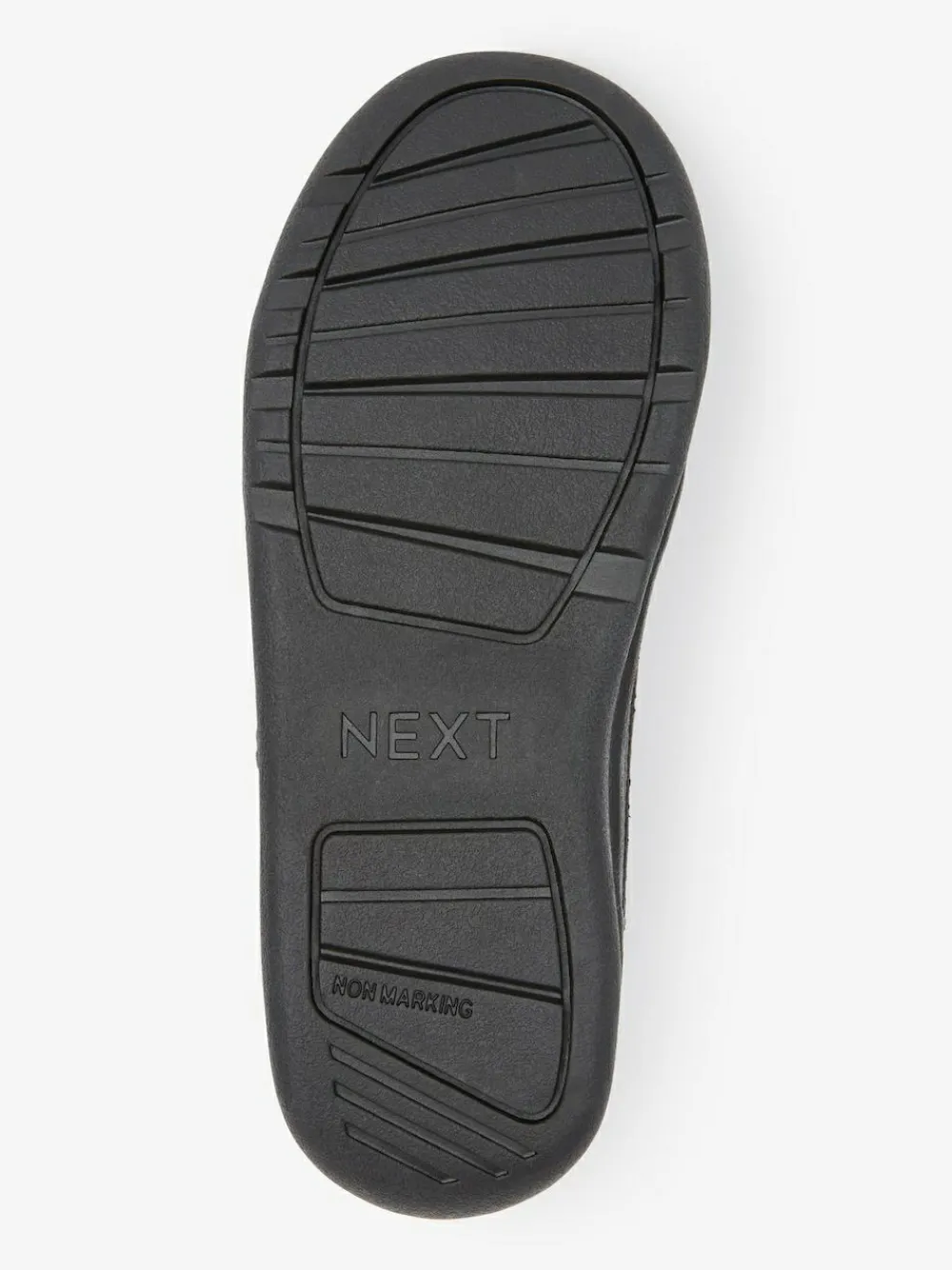 Sale Next Black Standard Fit (F) Elastic Lace School Trainers