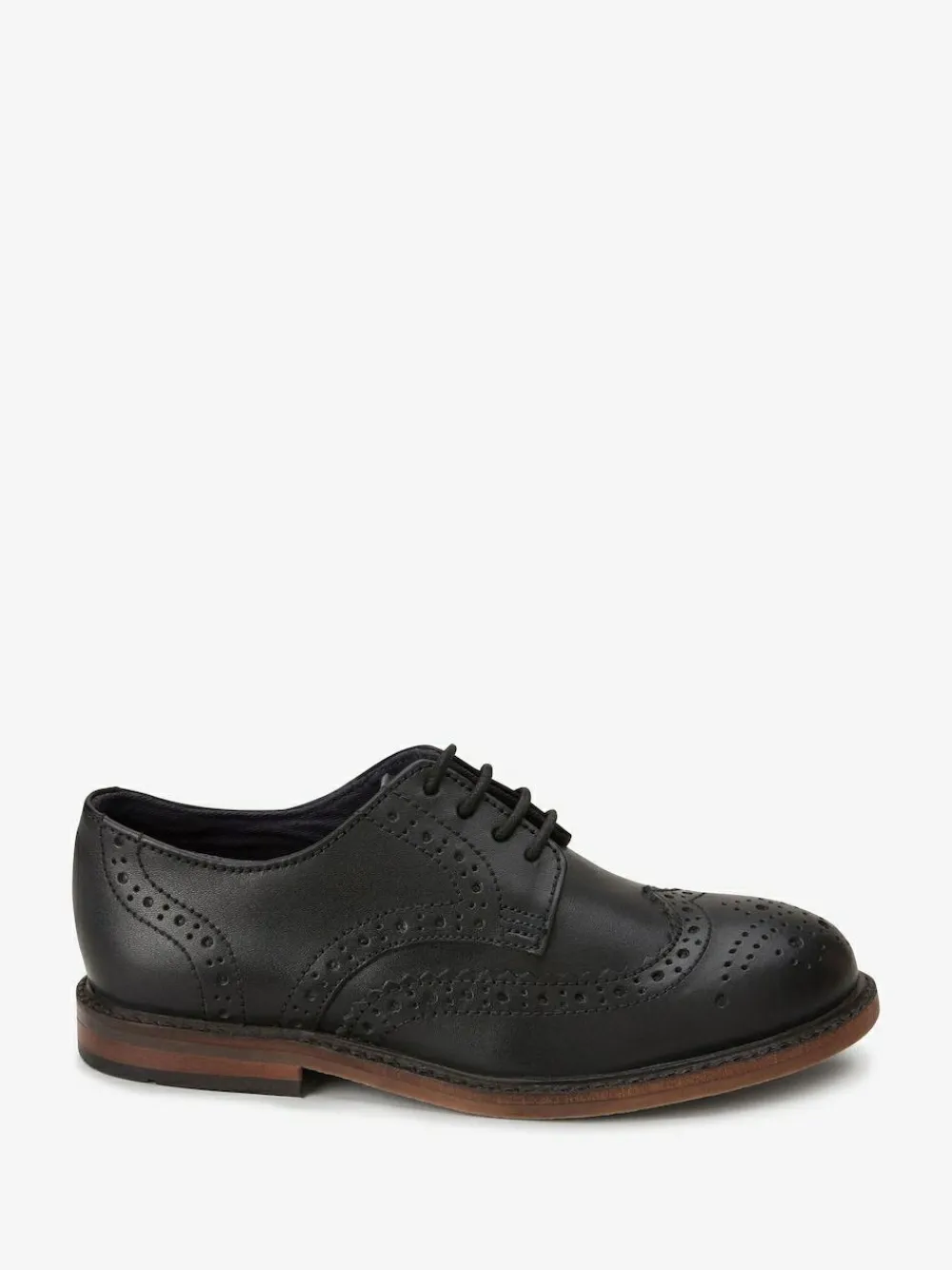 Next Standard Fit (F) Leather Laceup Brogue Shoes^BOY School Shoes|Boys Shoes