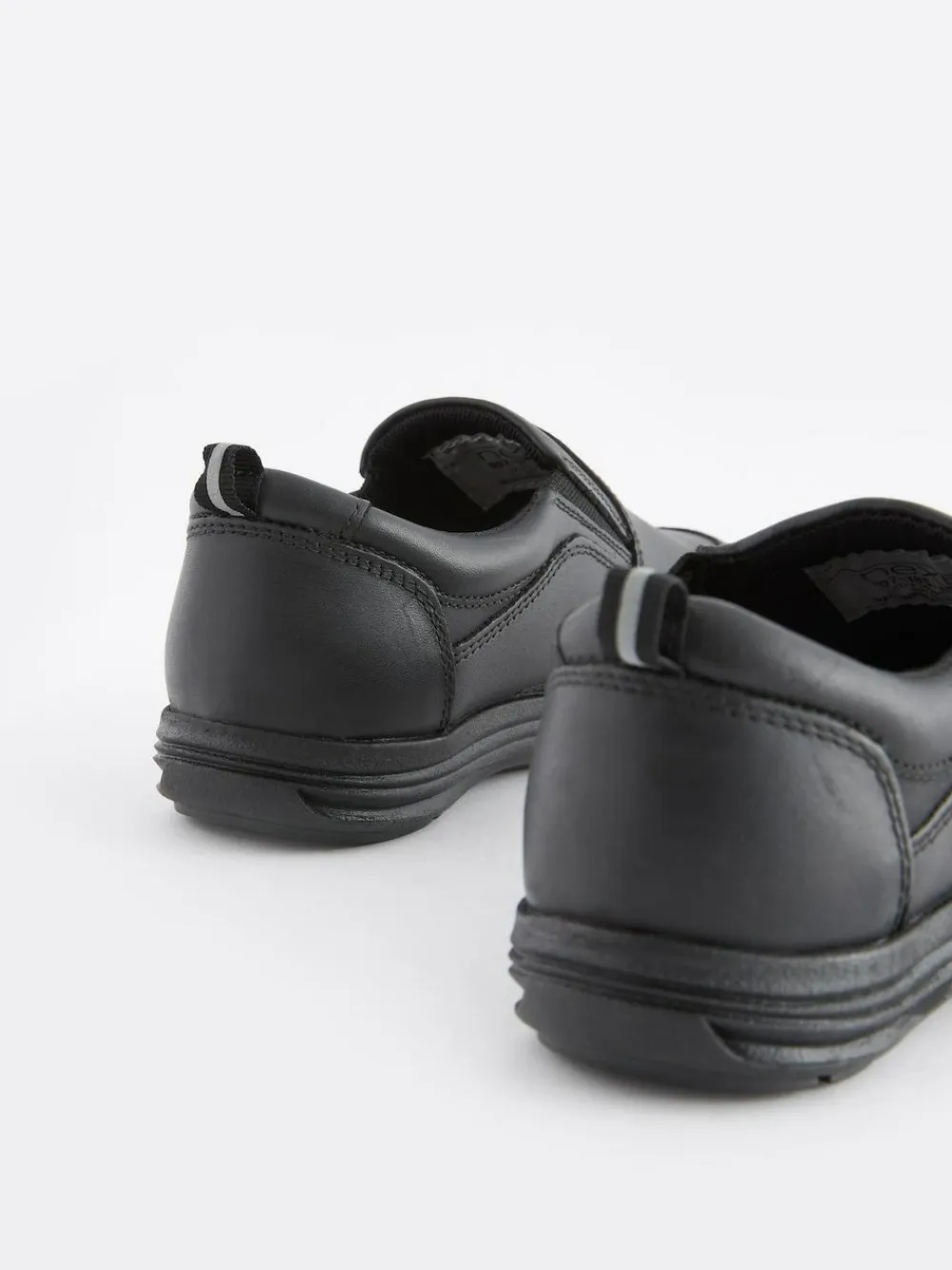 Best Next Black Standard Fit (F) School Leather Loafers