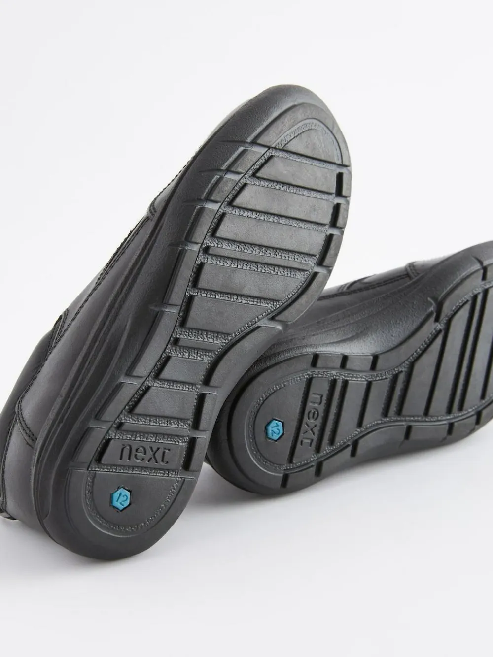 Best Next Black Standard Fit (F) School Leather Lace-Up Shoes