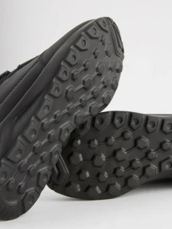 Best Next Black Standard Fit (F) Touch Fastening Leather School Shoes