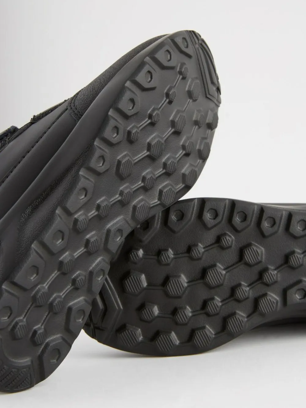 Best Next Black Standard Fit (F) Touch Fastening Leather School Shoes