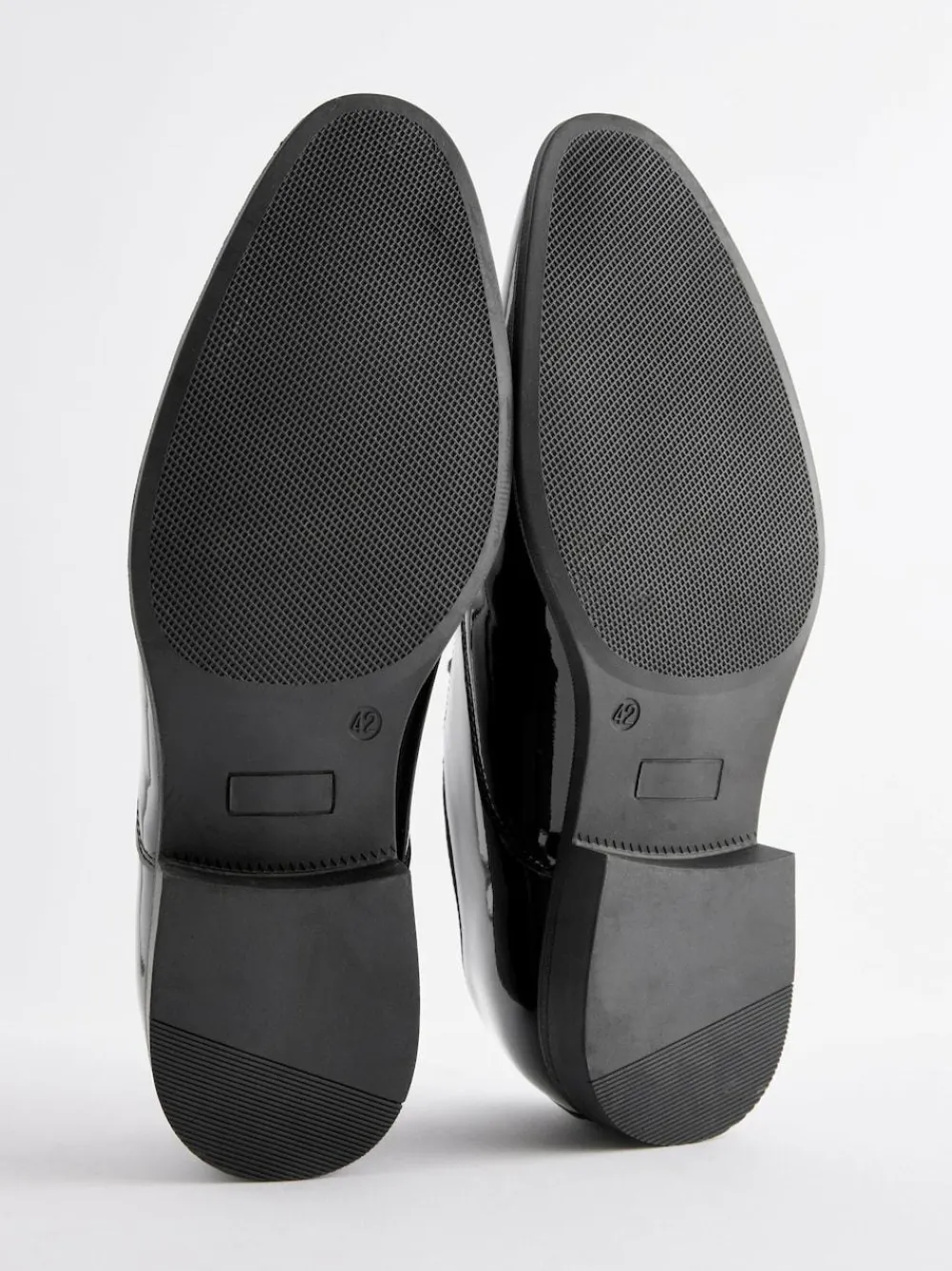 Next Black Standard Fit Patent Oxford Toe Cap Shoes^ Shoes