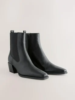 Next Standard/Wide Fit Chelsea Style Western Cowboy Boots^Women Wide Fit & Extra Wide Fit|Boots & Wellies