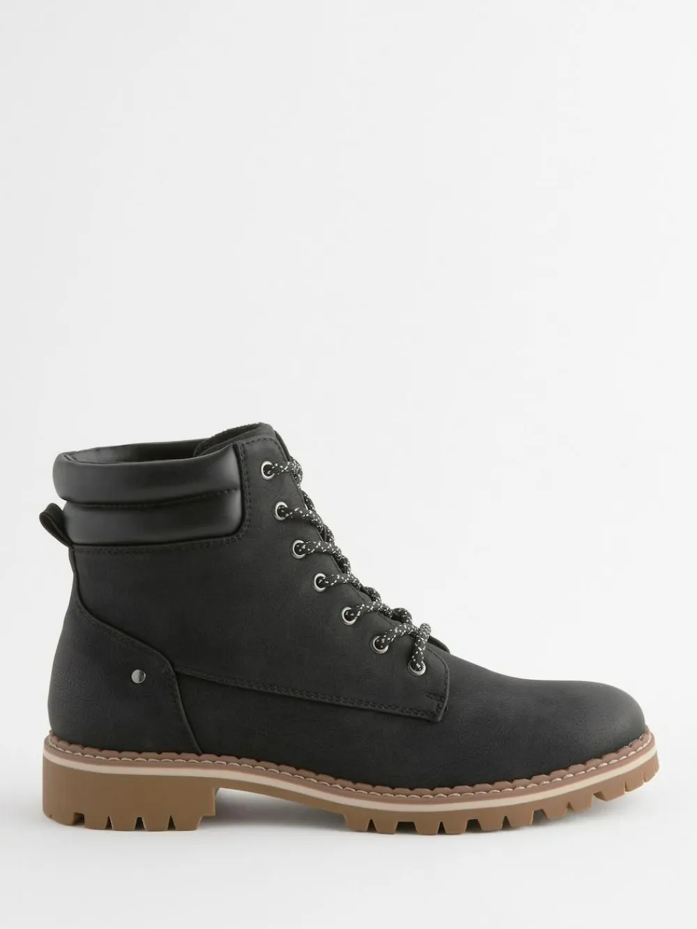 Clearance Next Standard/Wide Fit Forever Comfort® Casual Lace-Up Ankle Boots Black