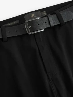 Next Straight Fit Belted Soft Touch Chino Trousers^ Nightwear|Pants & Chinos