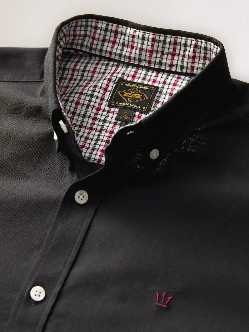 Next Black Stretch Oxford Long Sleeve Shirt^ Shirts