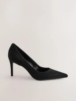 Next Extra Wide Fit Leather Mid Court Shoes^Women Heels