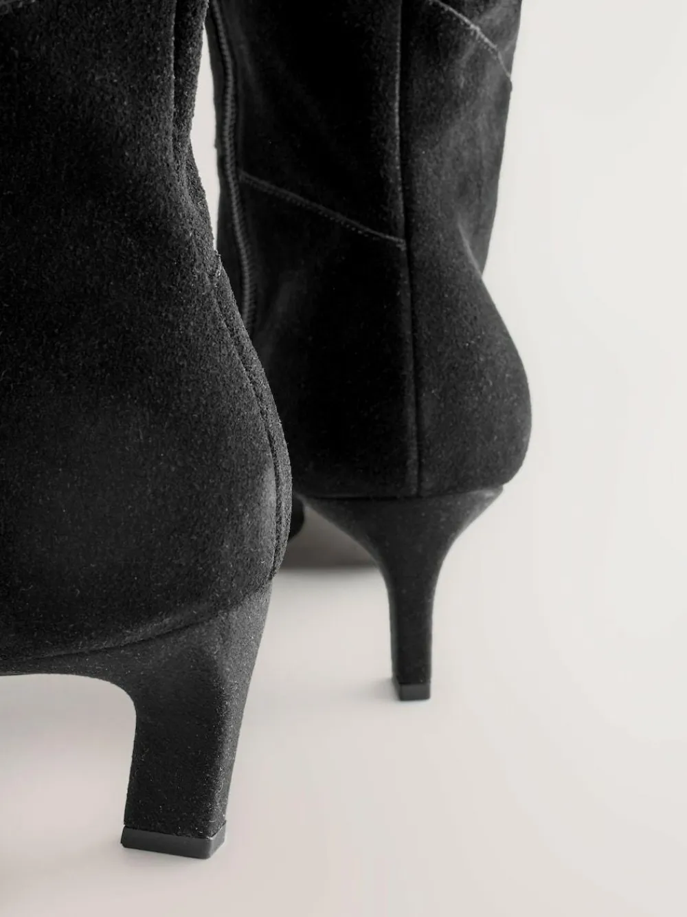 Next Forever Comfort® Knee High Chisel Toe Heeled Boots^Women Wide Fit & Extra Wide Fit