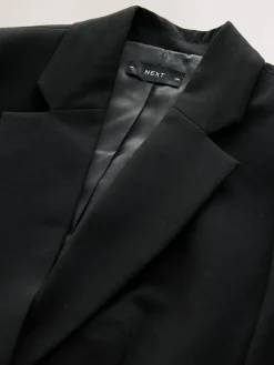 Hot Next Tailored Single Breasted Blazer With Wool Black
