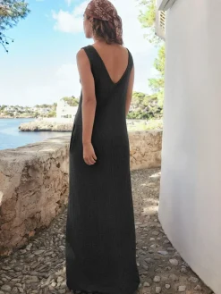 Next Textured Jersey Slip Dress^Women Midi Dresses|Dresses