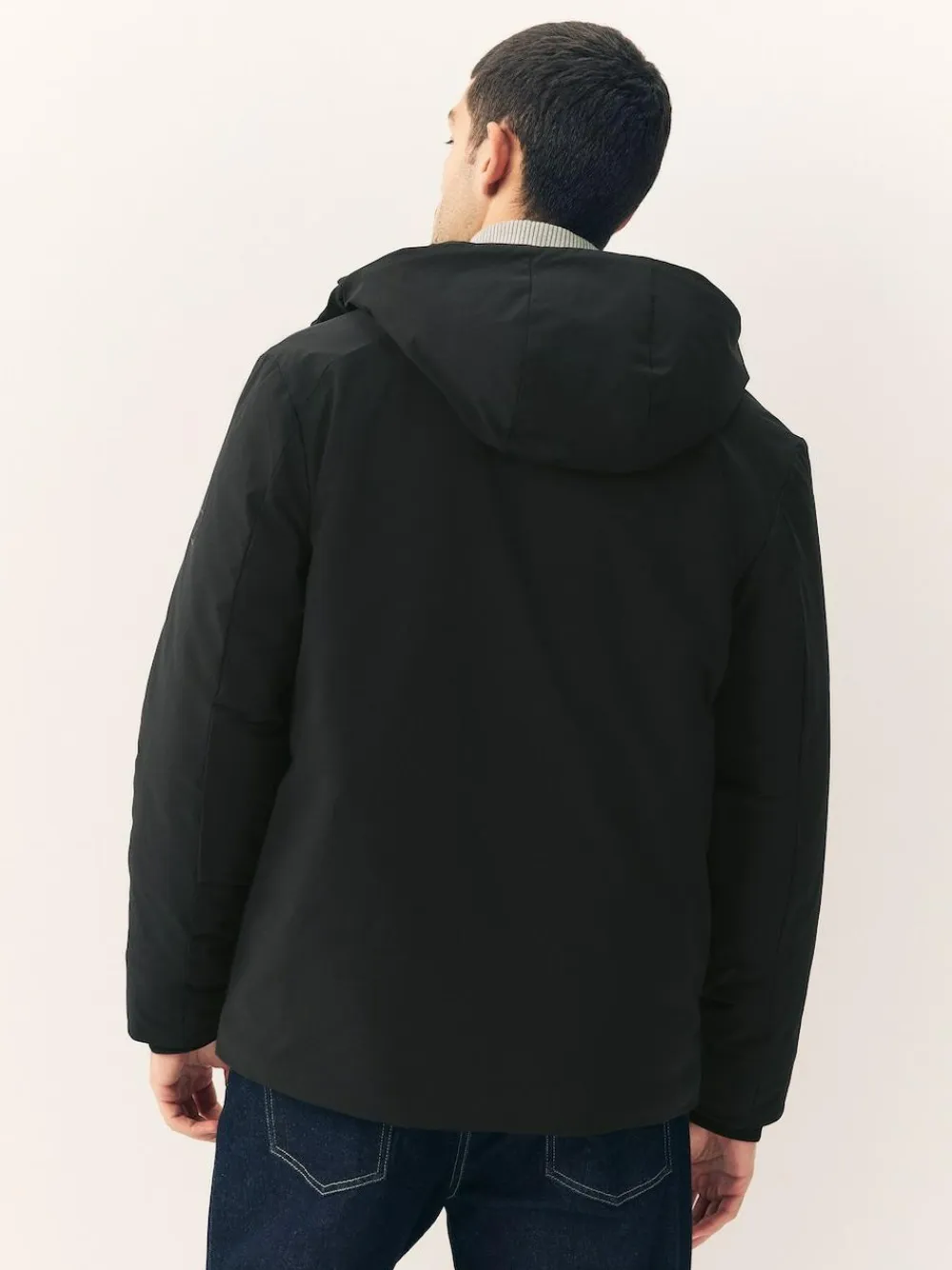 Next ThermoGen Parka Jacket with Borg Lining Black