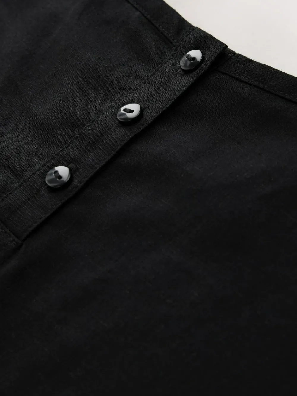 Online Next Black T-Shirt With Linen
