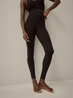 Next Black Tummy Control Seamless Shaping Leggings^Women Sportswear|Leggings & Sweatpants