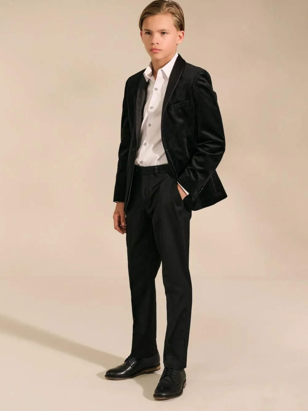 Next Velvet Blazer (3-16yrs)^BOY Suits & Vest