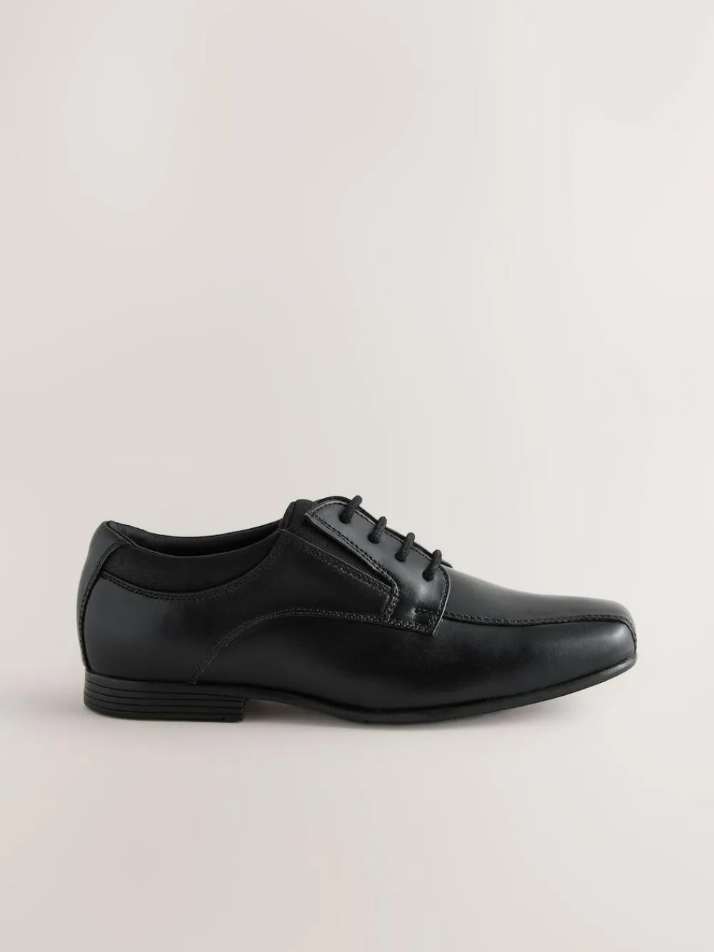 Next Black Wide Fit (G) Lace-Up Leather School Shoes^BOY School Shoes|Boys Shoes