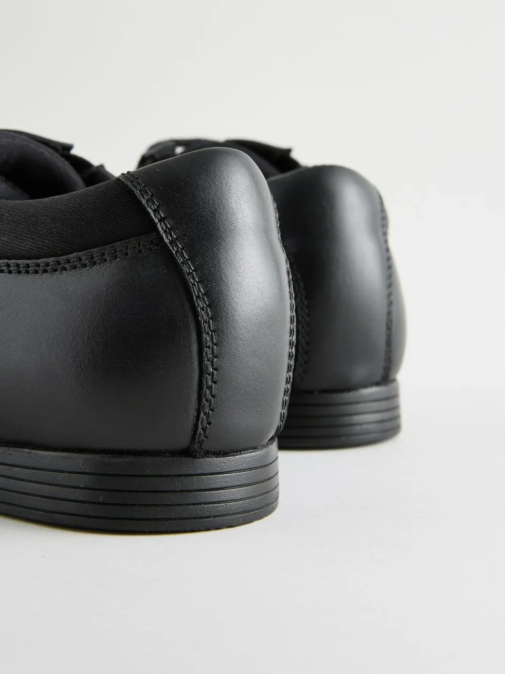 Next Black Wide Fit (G) Lace-Up Leather School Shoes^BOY School Shoes|Boys Shoes
