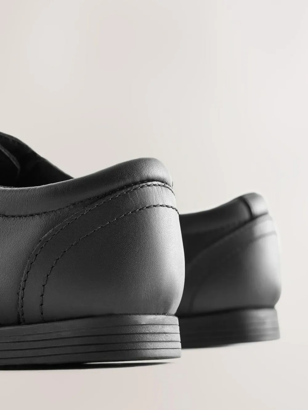 Next Black Wide Fit (G) School Leather Lace-Up Shoes^BOY School Shoes|Boys Shoes
