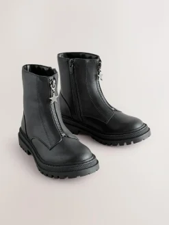 Next Wide Fit (G) Zip Front Ankle Boots^ Boots & Wellies