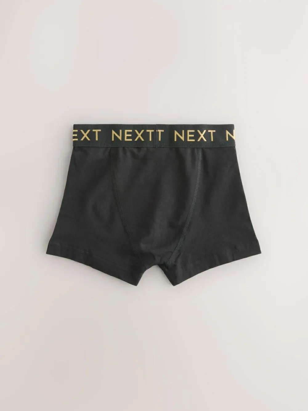 Next Black with Gold Waistband Trunks 10 Pack (1.5-16yrs)^BOY Underwear