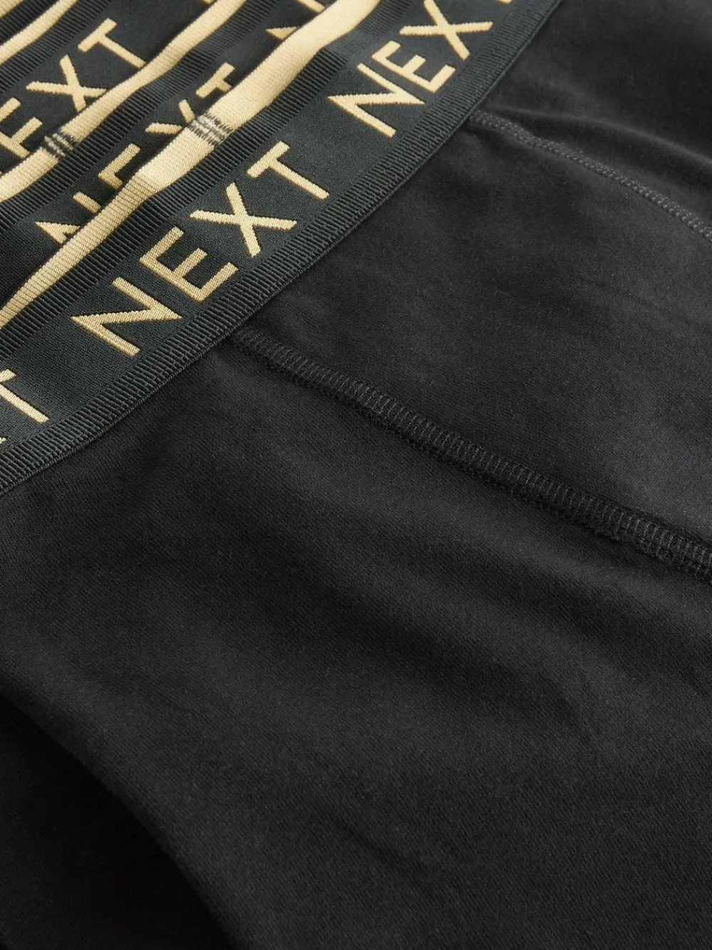Next Black with Gold Waistband Trunks 10 Pack (1.5-16yrs)^BOY Underwear