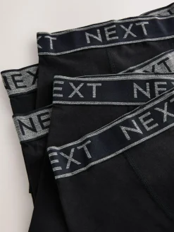 Outlet Next Black with Grey Waistband Trunks 5 Pack (1.5-16yrs)