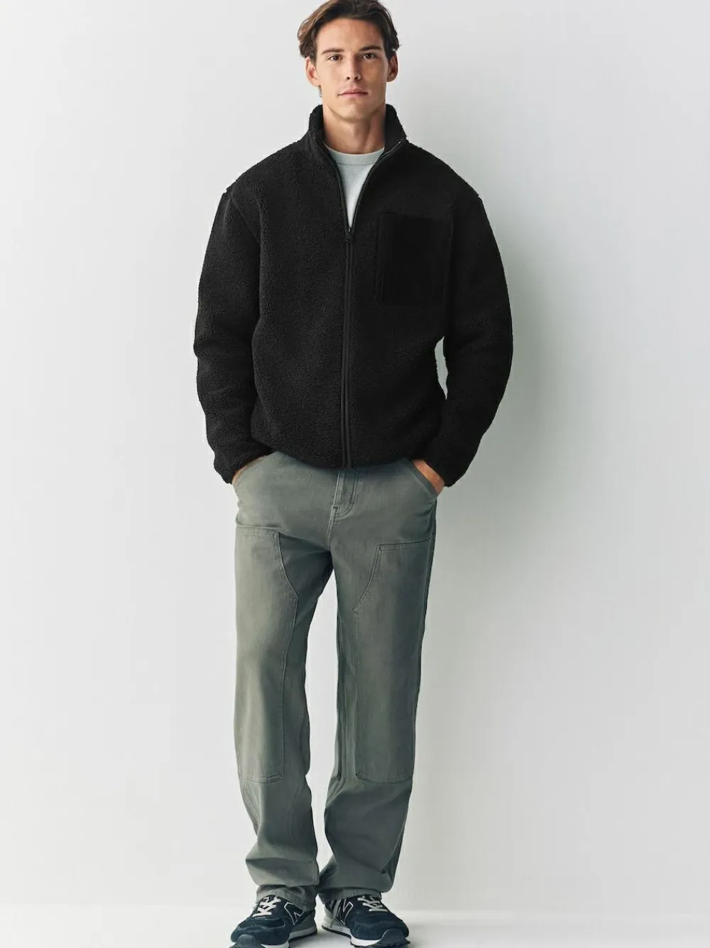 Next Zip Through Funnel Borg Fleece^ Sweatshirts & Hoodies|Sweatshirts & Hoodies