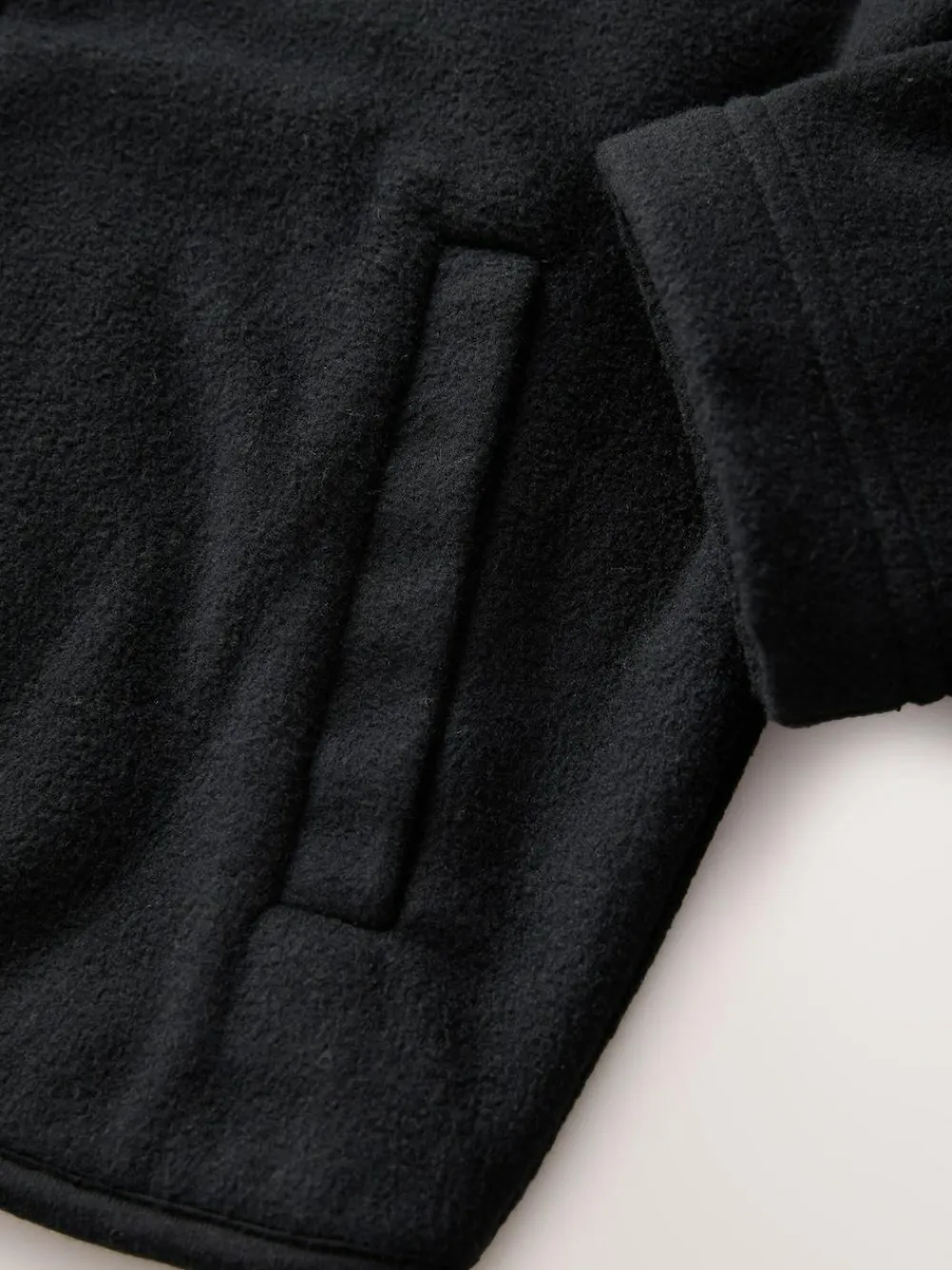 Next Zip-Up Fleece Jacket With Pockets (3-16yrs) Black