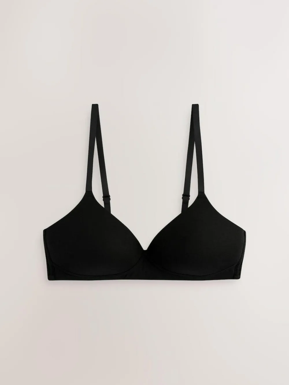 Clearance Next Black/Black/White/Praline Nude Pad Non Wire Cotton Bras 4 Pack