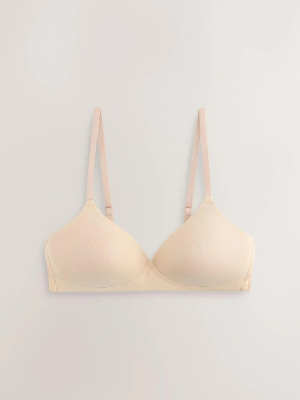 Clearance Next Black/Black/White/Praline Nude Pad Non Wire Cotton Bras 4 Pack