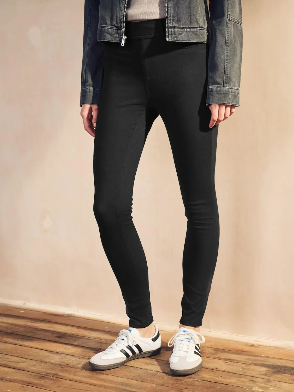 Next Full Length Jersey Denim Leggings 2 Pack^Women Leggings & Sweatpants